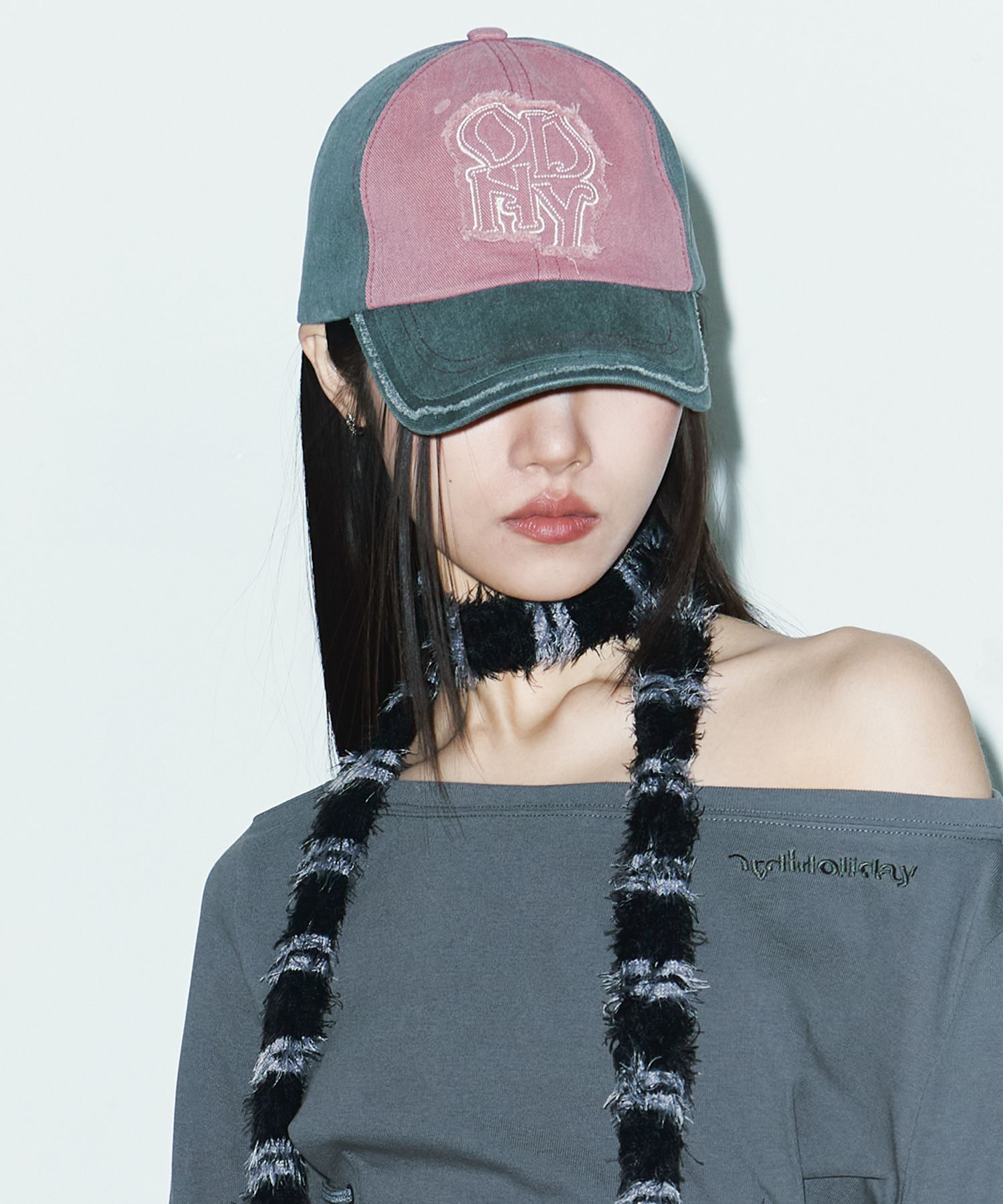 MUSINSA | ORDINARY HOLIDAY Washed Fringe Cap [2 COLOR]
