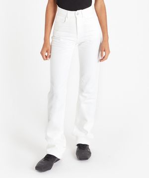 (W) 스트레이트 레그 데님 화이트 STRAIGHT LEG DENIM WHITE