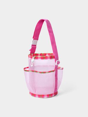 메쉬 샤워 토트백 8L 핫핑크 (B5SUABG002HPK)
