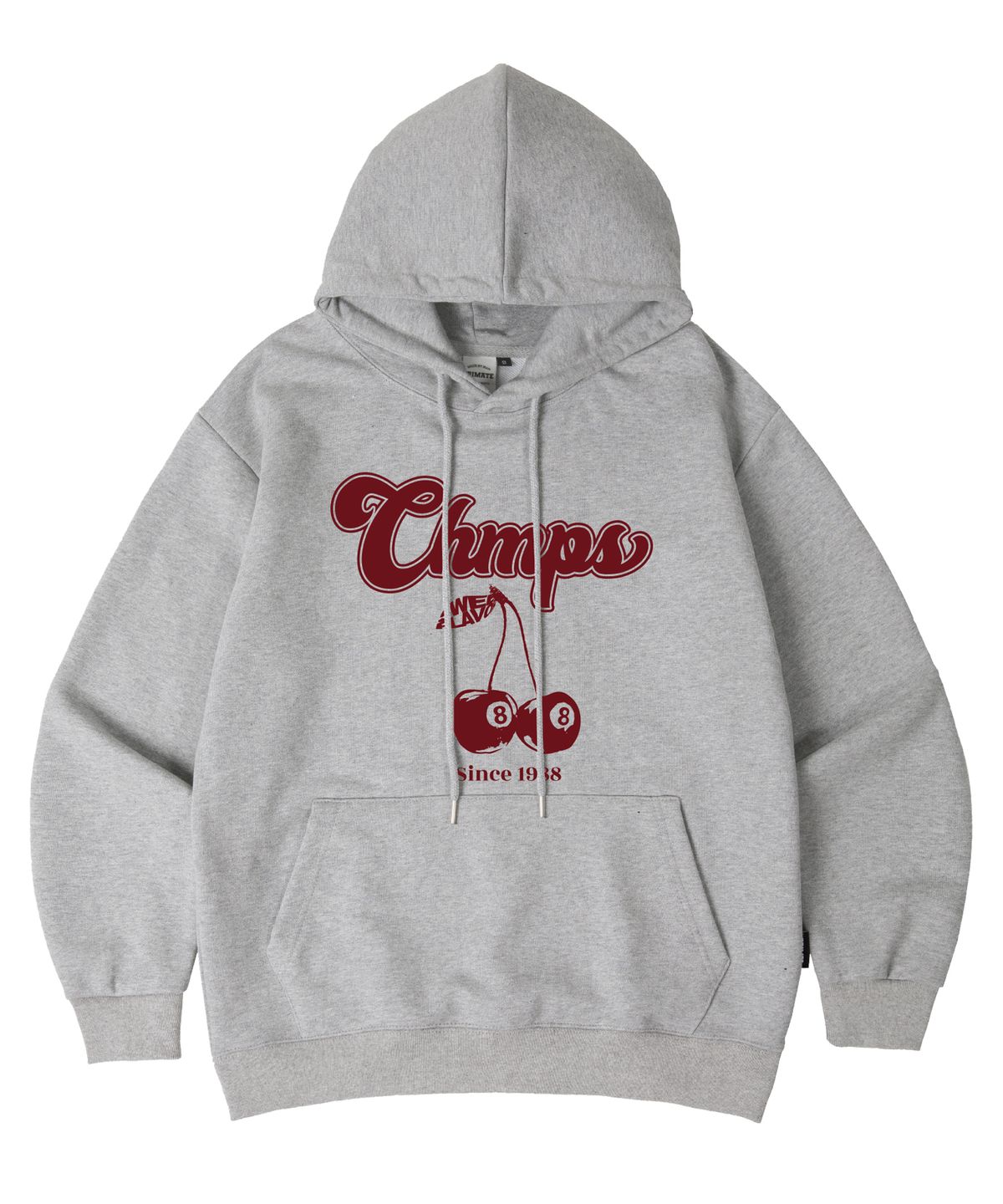 본챔스(BORN CHAMPS) [8 COLORS] 본 8 체리 오버핏 후드 티셔츠 B25ST03  [기모/NO기모]