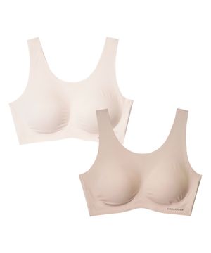 [2PACK] 소프트핏 쉘론 패드일체형 U넥 브라