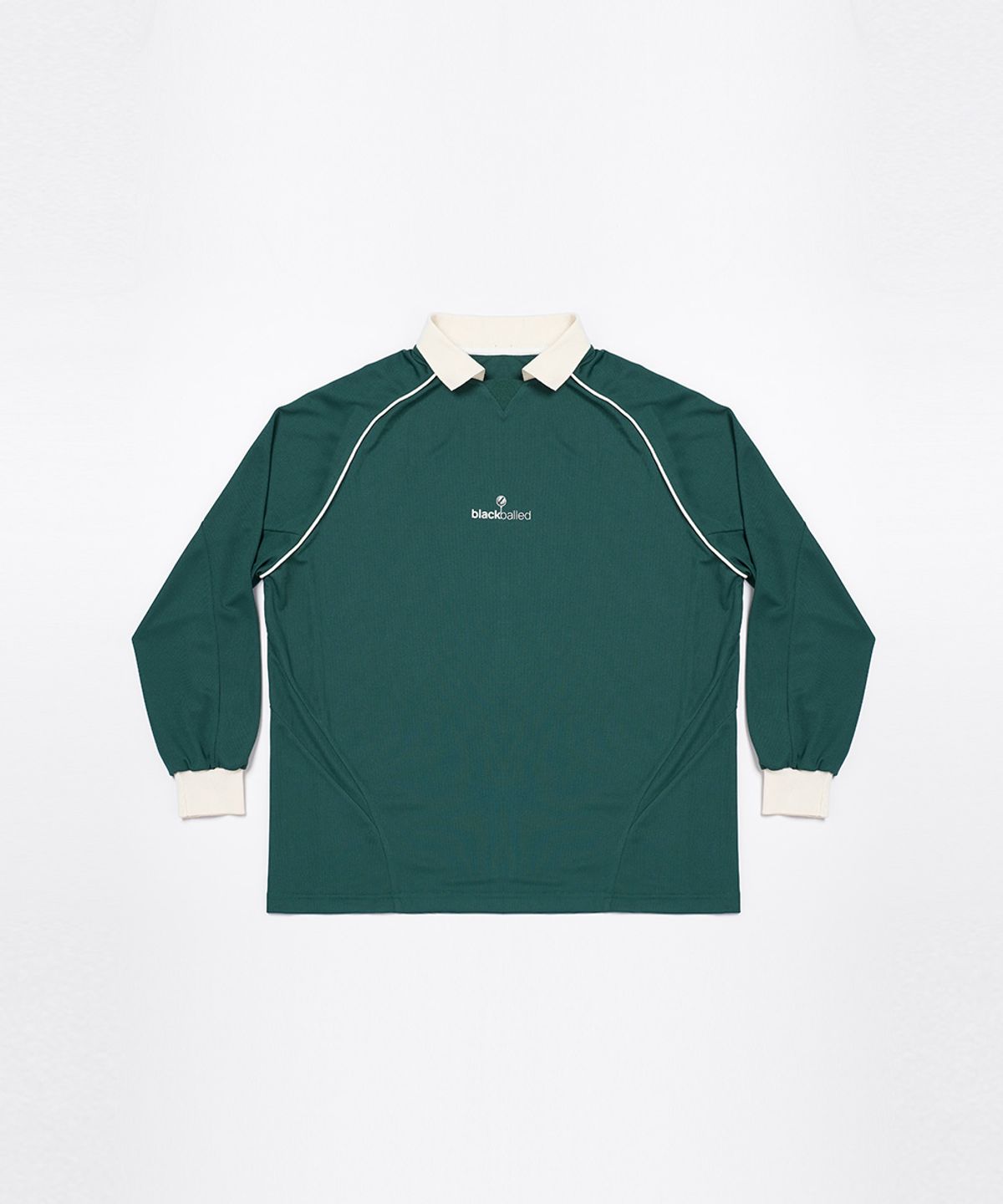 블랙볼드(BLACKBALLED) 메쉬 카라 티셔츠 GREEN