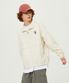 에센셜 빅로고 우븐 자켓 IVORY
