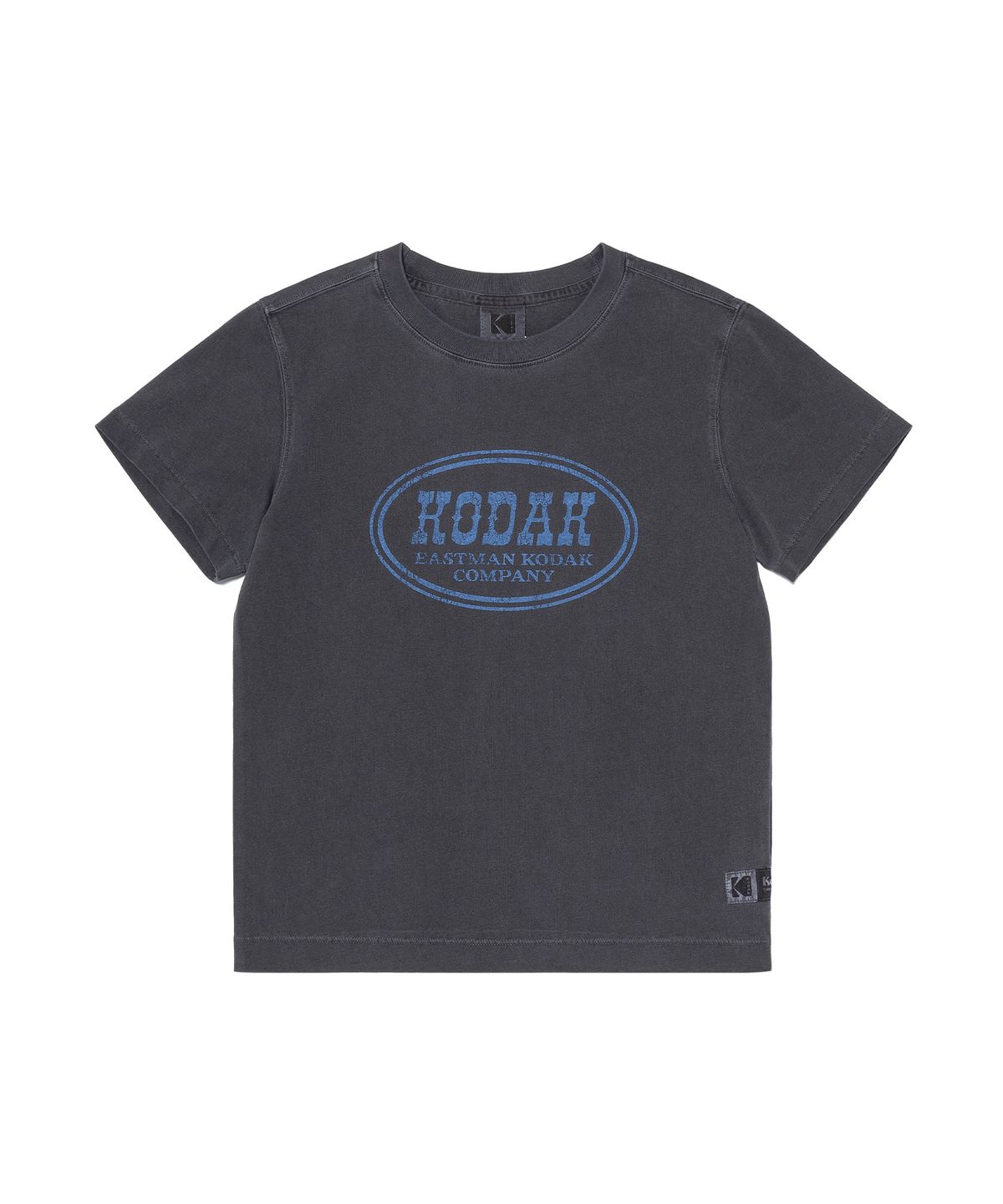 코닥(KODAK) 씨너리 그래픽 피그먼트다잉 반팔티셔츠 우먼 BLACK