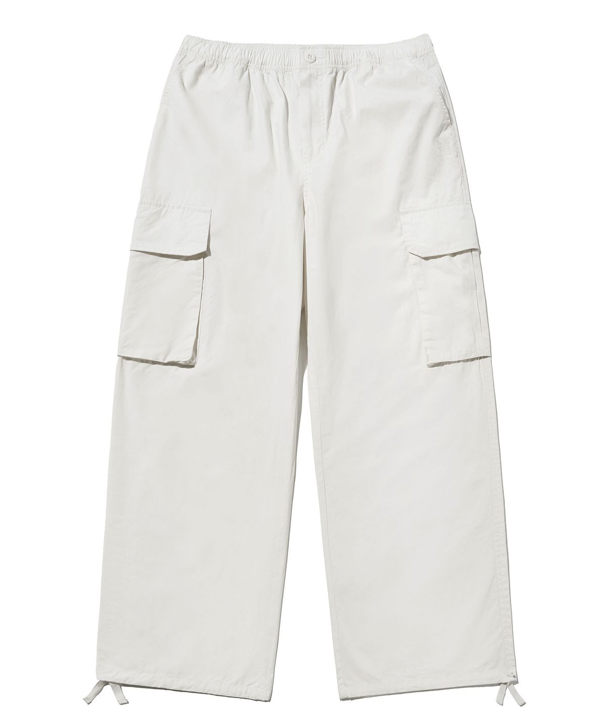 브라운브레스(BROWNBREATH) TAG WASHED CARGO PANTS - CREAM