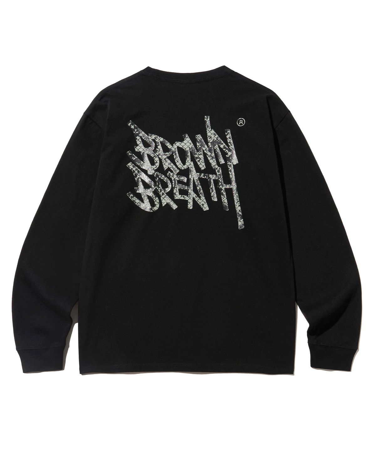 브라운브레스(BROWNBREATH) PYTHONE TAG LONGSLEEVE - BLACK