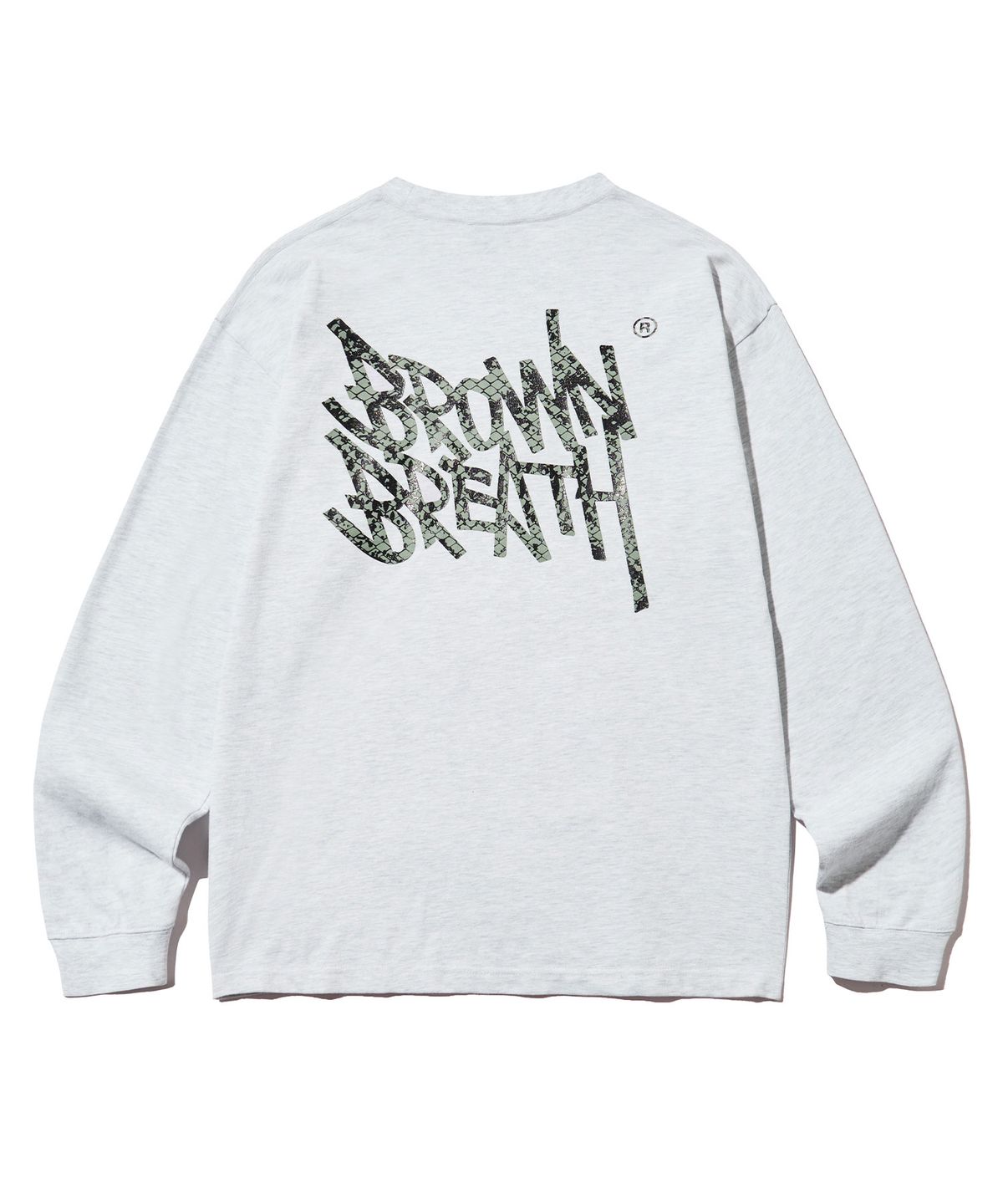 브라운브레스(BROWNBREATH) PYTHONE TAG LONGSLEEVE - ASH