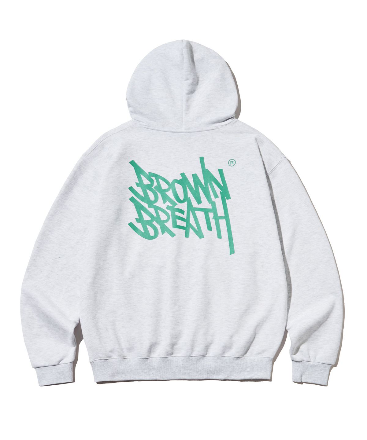 브라운브레스(BROWNBREATH) TAG HOODIE - ASH