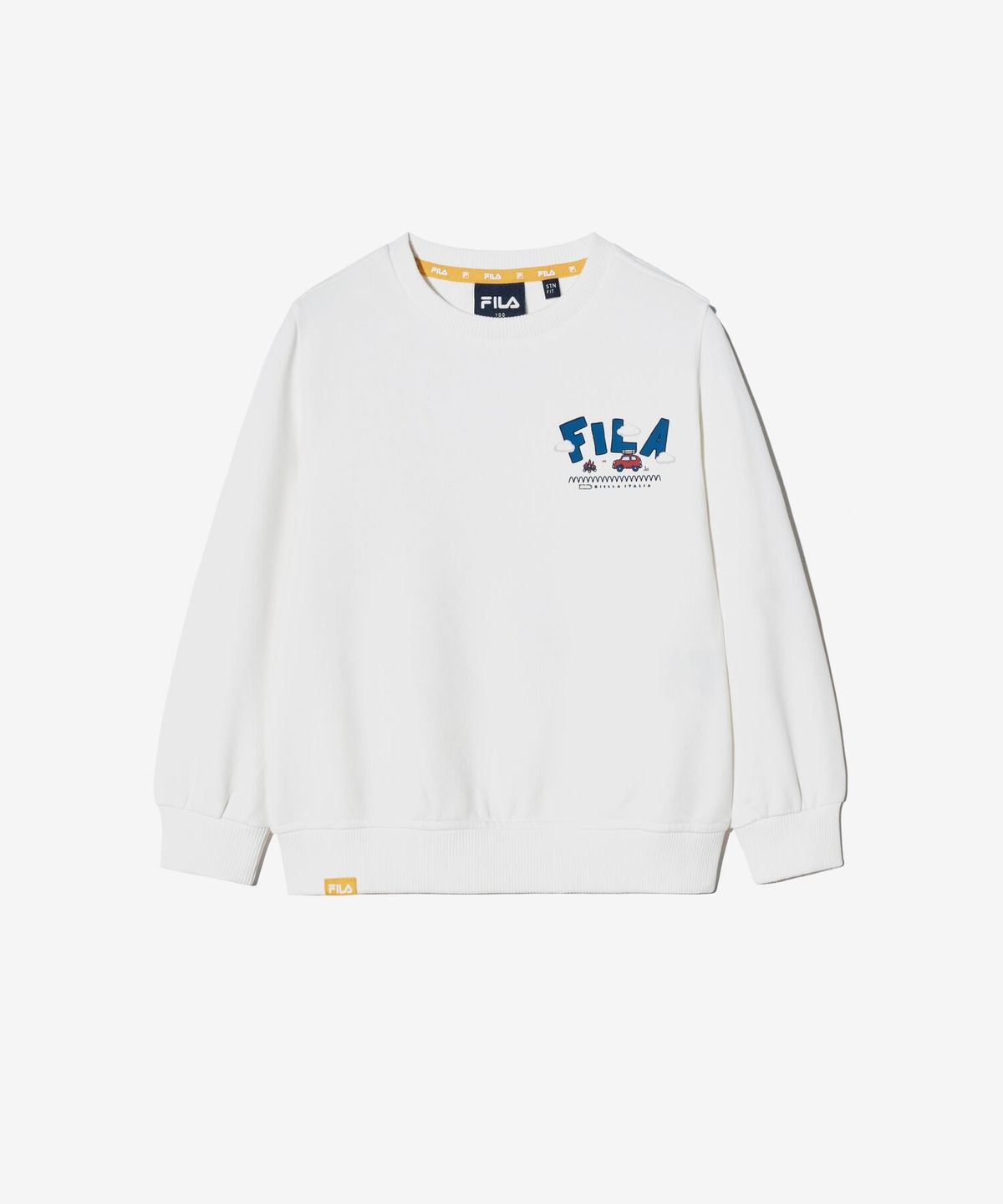 휠라 키즈(FILA KIDS) Travel club 캠핑 그래픽 맨투맨