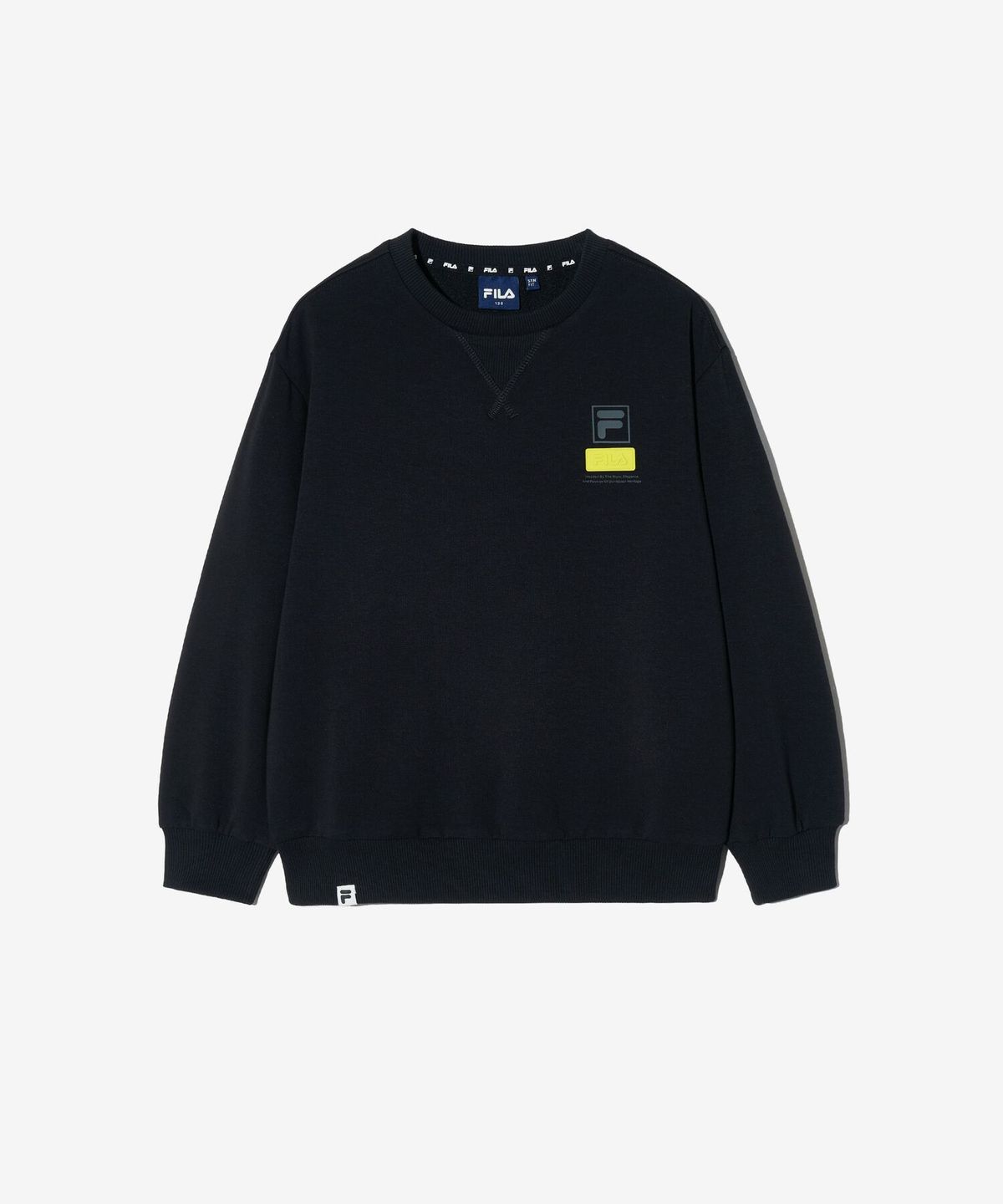 휠라 키즈(FILA KIDS) 베이직 로고 맨투맨