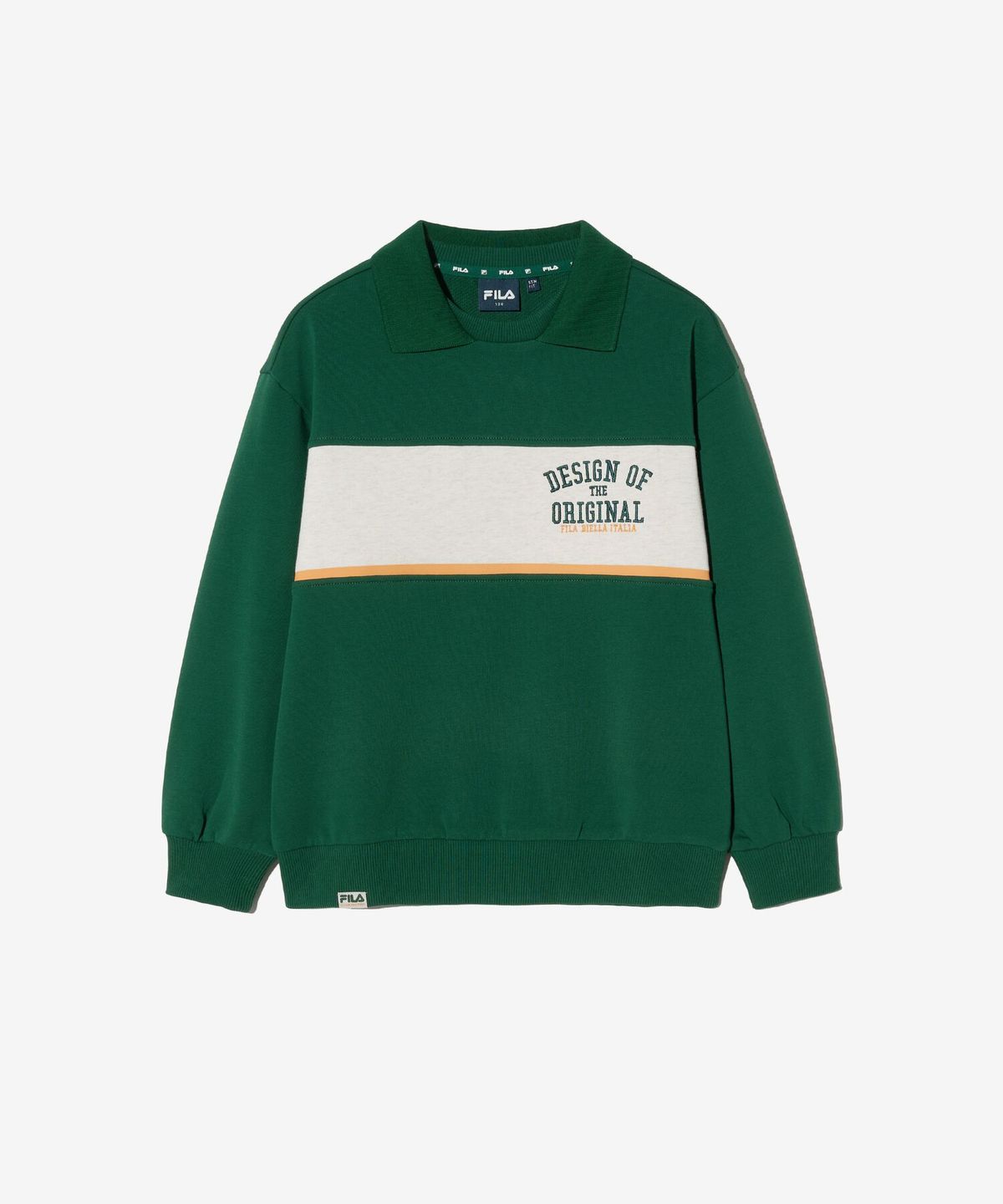 휠라 키즈(FILA KIDS) 카라 배색 맨투맨