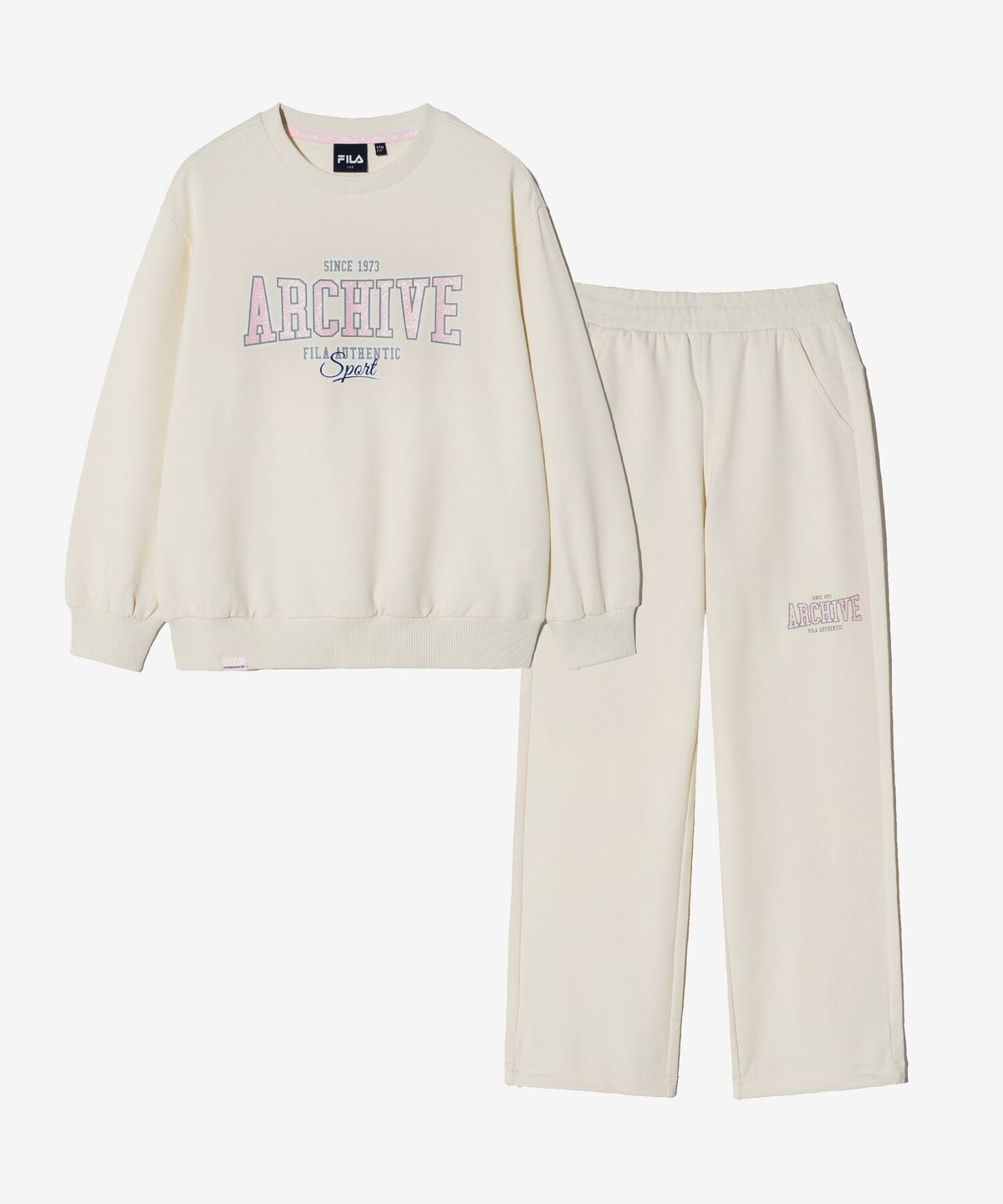 휠라 키즈(FILA KIDS) 캠퍼스 라운드 셋업(FK2FSH1301XIVY)