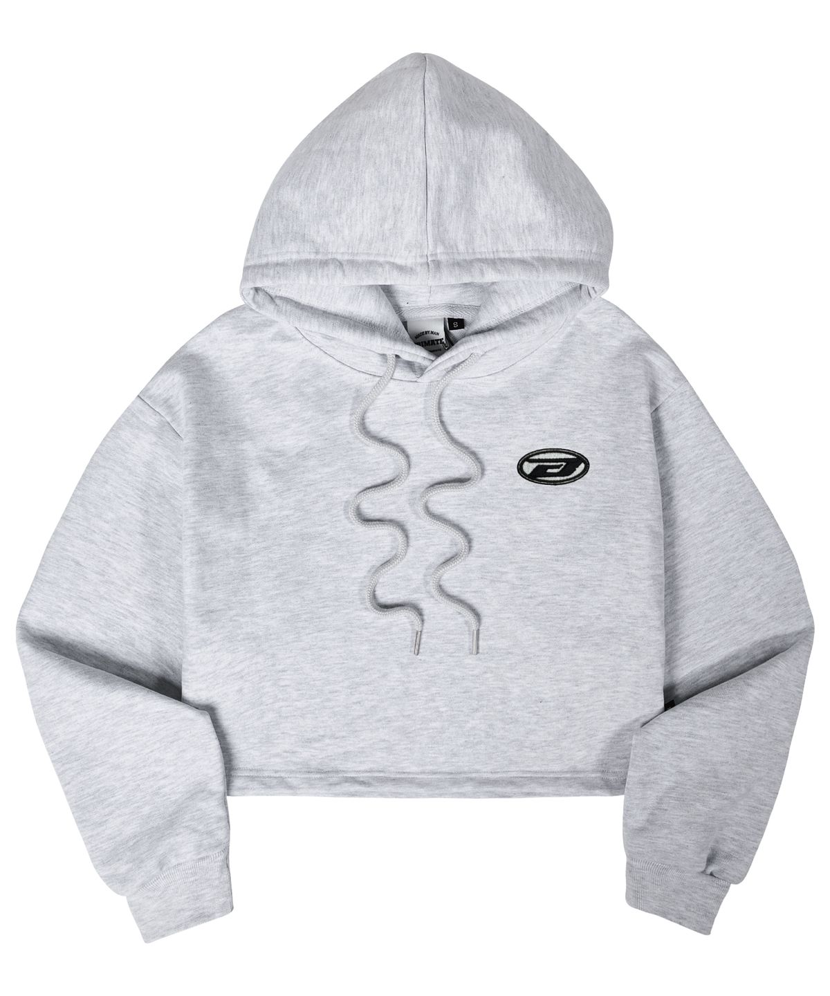 본챔스(BORN CHAMPS) [3 COLORS] B LOGO 아플리케 크롭 후드 B25ST05 [기모]