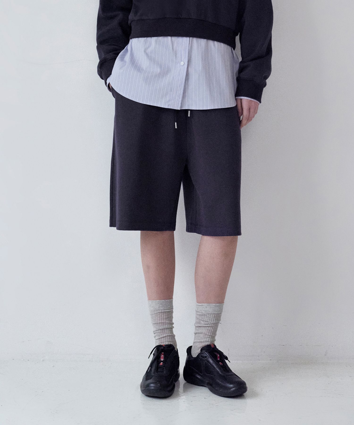 ★2025SS新作★KIRSH★KIRSH PLAIN HALF BANDING PANTS MUSINSA | KIRSH Kirsch Plain Half Banding Pants [Dark Navy]
