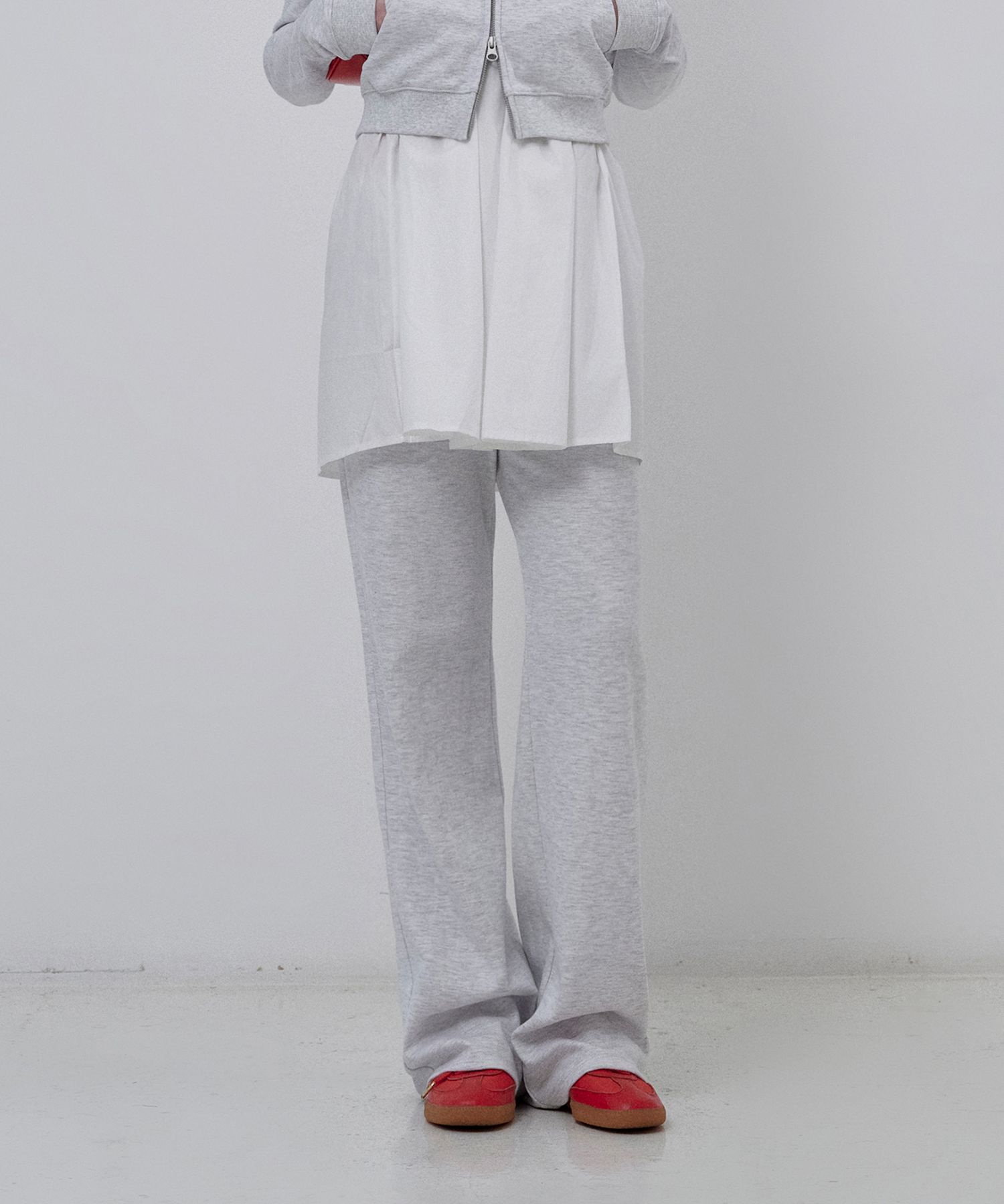 パンツ KIRSH Kirsch Plain Semi Wide Pants Melange Gray KTSC5KPT01GY MUSINSA | KIRSH Kirsch Plain Semi Wide Pants [Melange Grey]