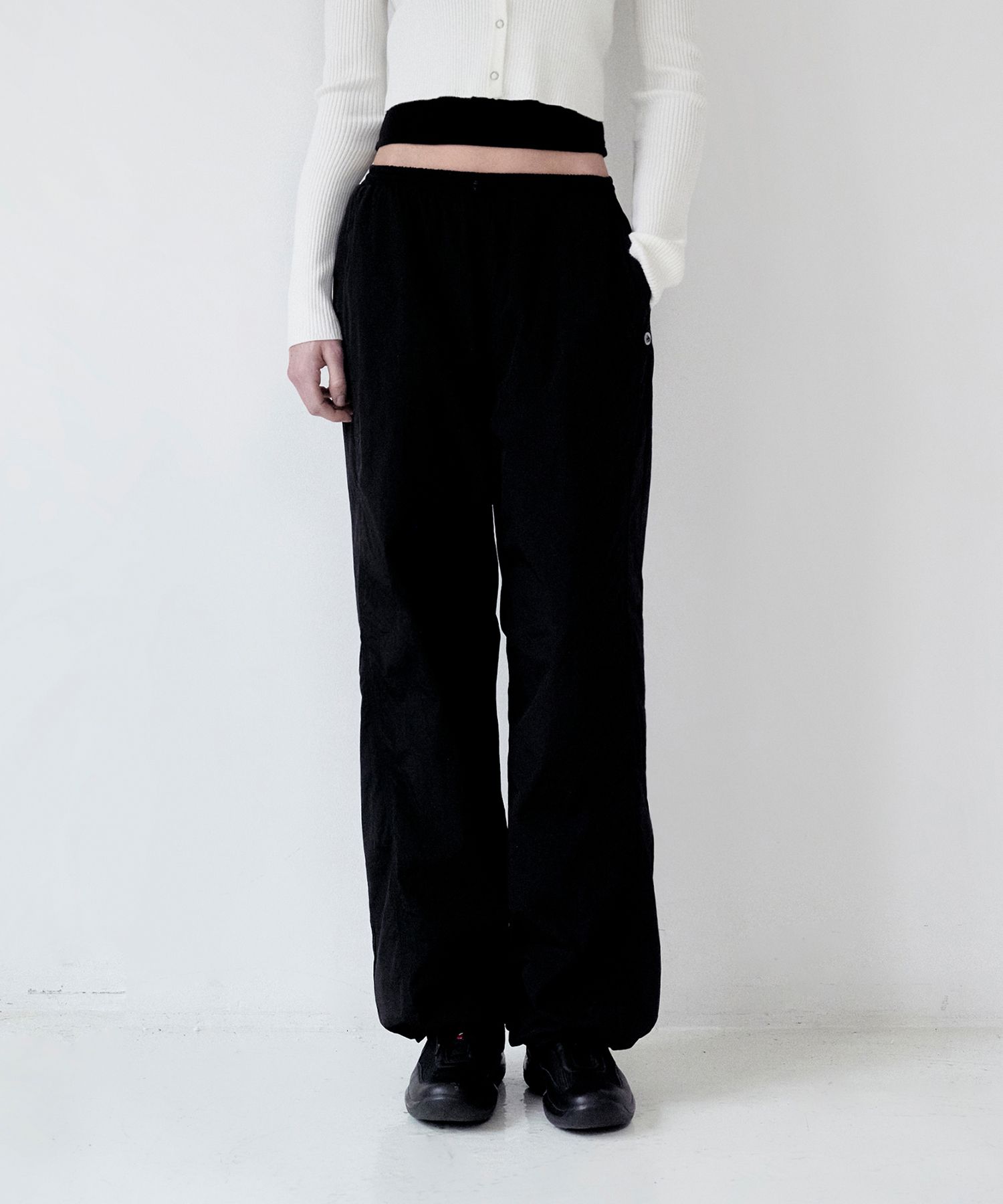 ★2025SS新作★KIRSH★KIRSH PLAIN INCISION WOVEN PANTS MUSINSA | KIRSH Kirsch Plain Cut Woven Pants [Black]