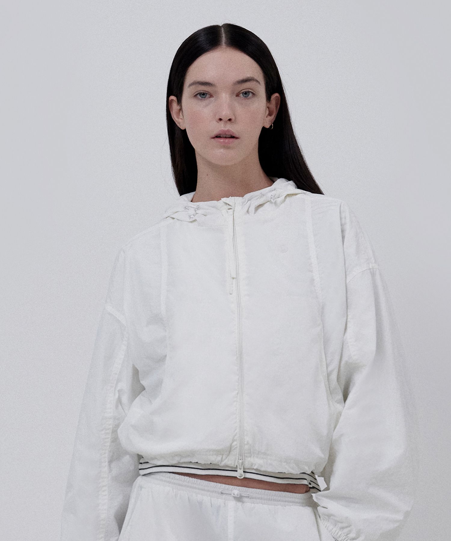 MUSINSA公式 | KIRSH Kirsch Plain Cut Woven Windbreaker [White]