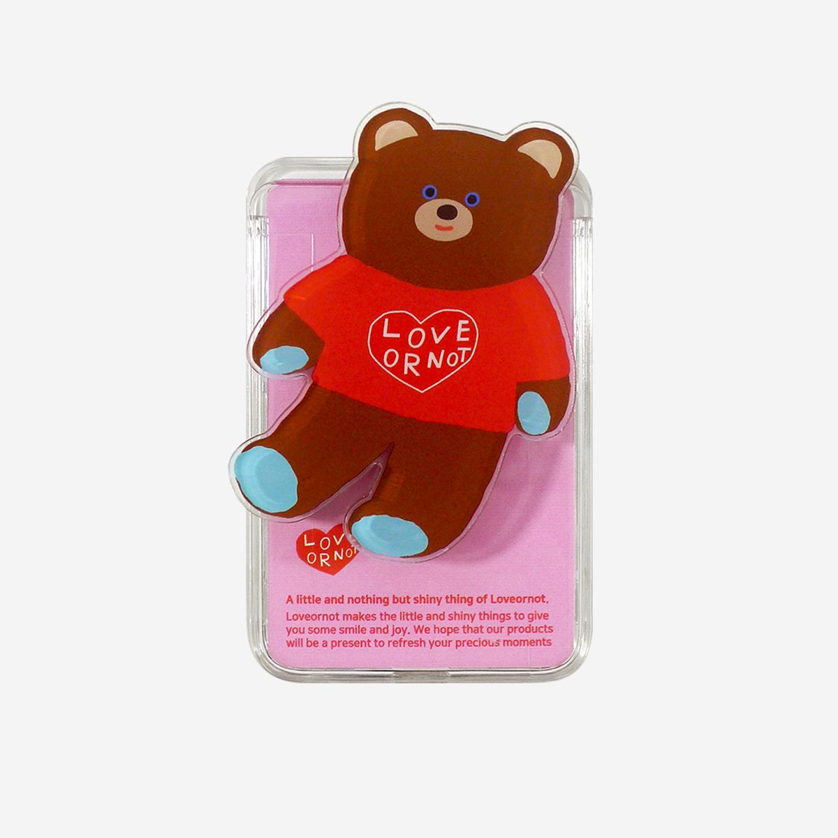 러브오낫(LOVE OR NOT) 맥세이프 카드톡_Love Shirts Bear Magsafe Card-Tok