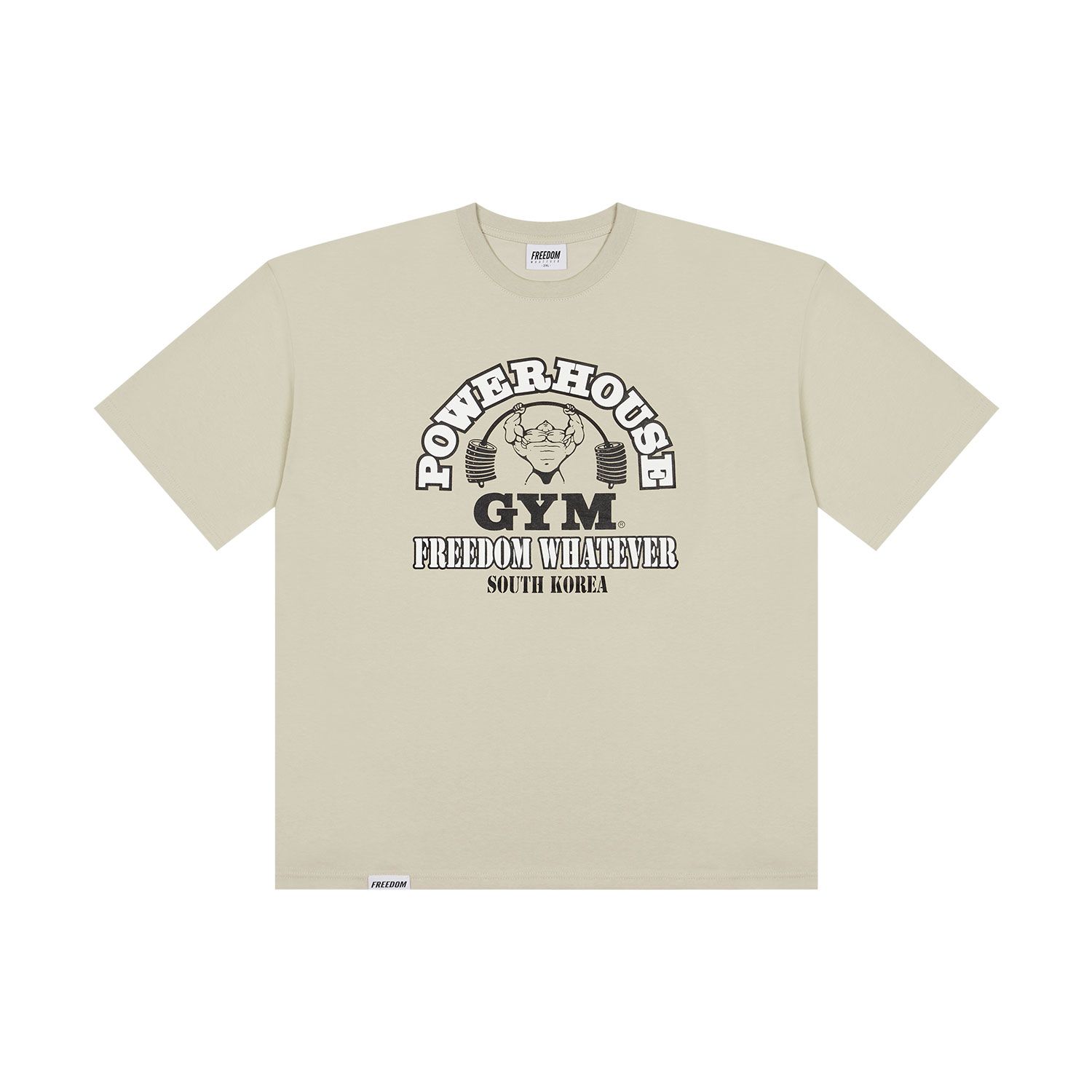☆FREEDOM☆ Powerhouse Overfit T-Shirt White PH24SMTS0120WH MUSINSA | FREEDOM Powerhouse Mesh Overfit T-Shirt (White)