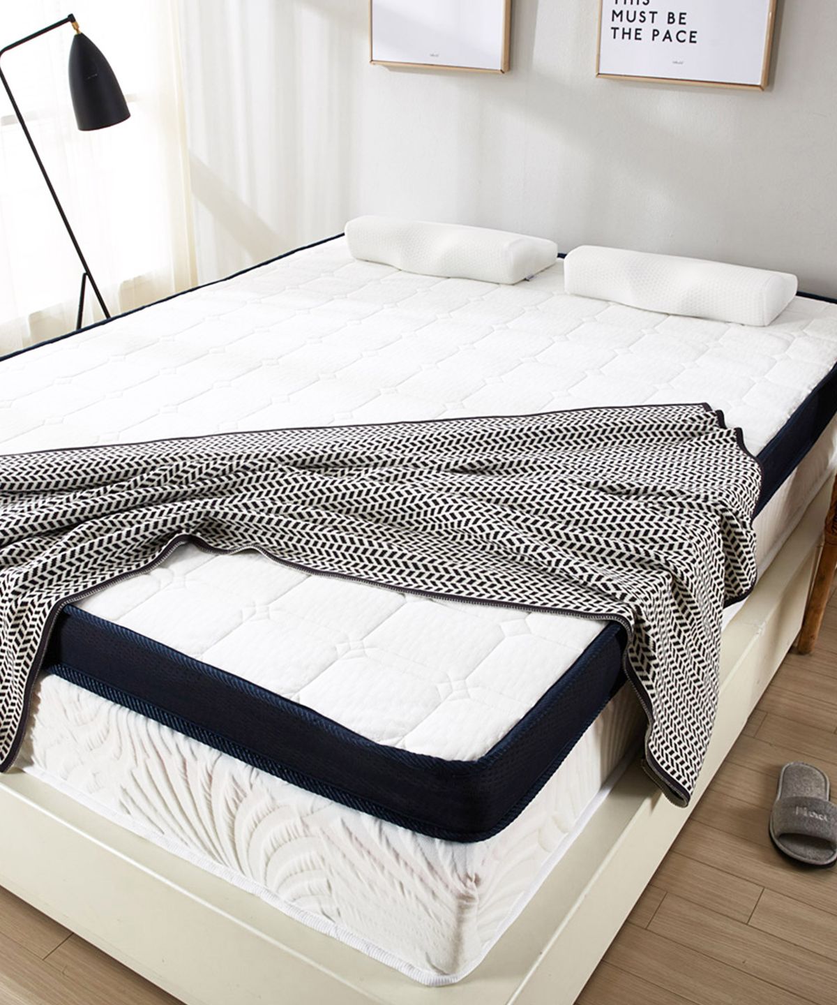 샤이닝홈(SHININGHOME) 뉴아즈 버드 슬림 롤팩 토퍼 매트리스 S/SS/Q 3size