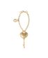 하트 열쇠 체인 참장식 - 골드