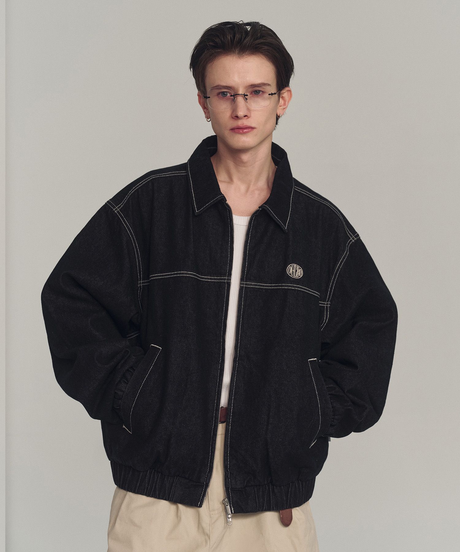 アウターその他 Urbandtype. Denim Stitch Crop Jacket Black MUSINSA | URBANDTYPE Denim Stitch Crop Jacket_Black