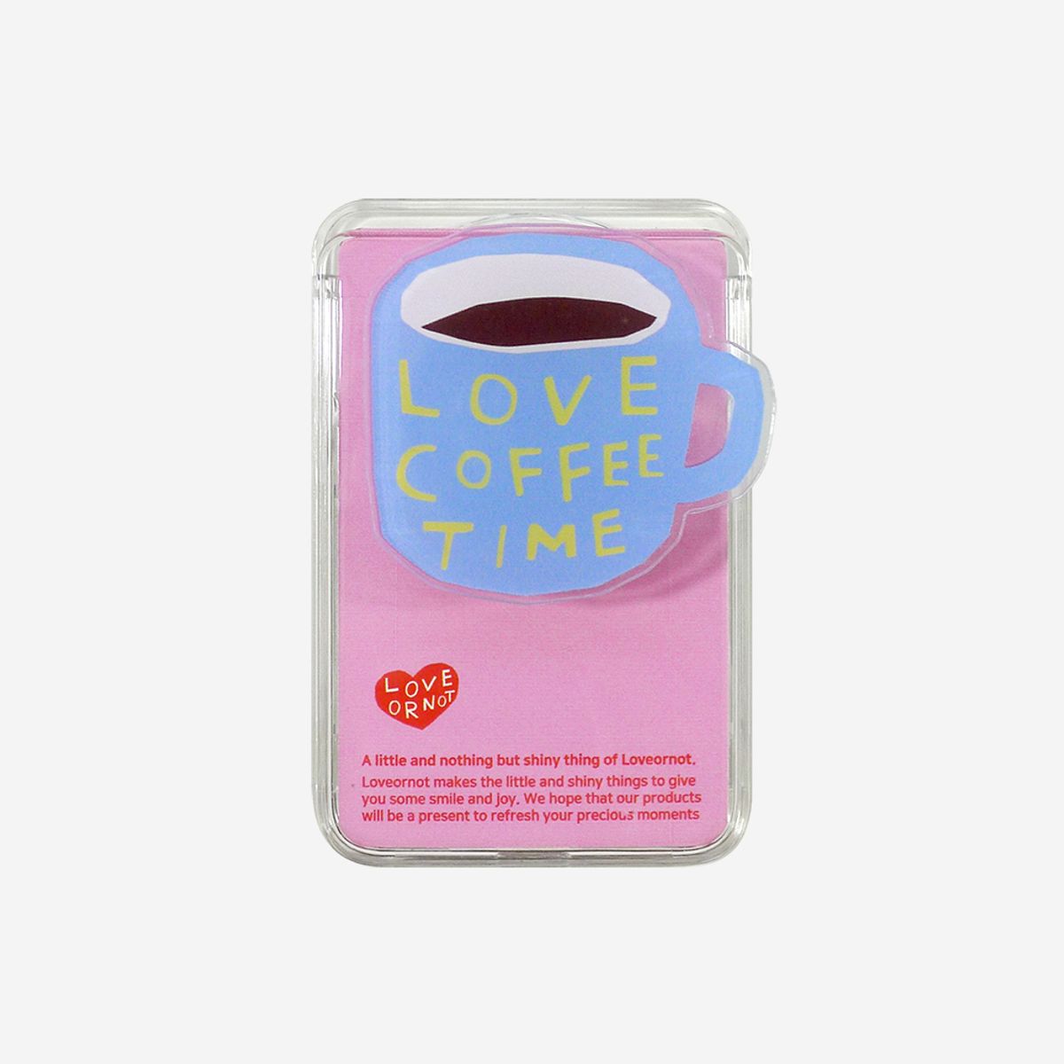 러브오낫(LOVE OR NOT) 맥세이프 카드톡_Love Coffee Time Magsafe Card-Tok