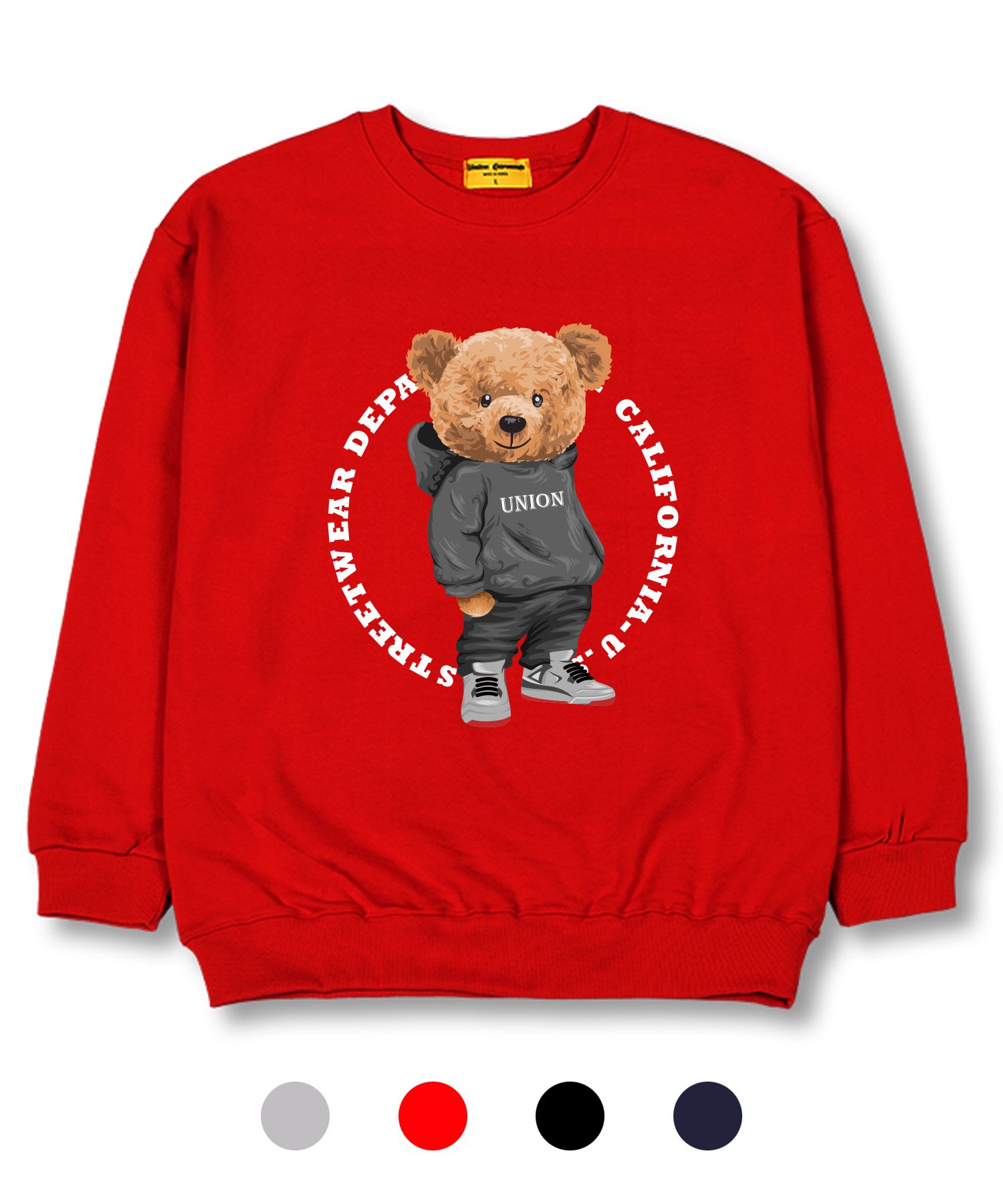 MUSINSA公式 | UNION GARMENTS ユニオンフードベア 裏毛 オーバー 