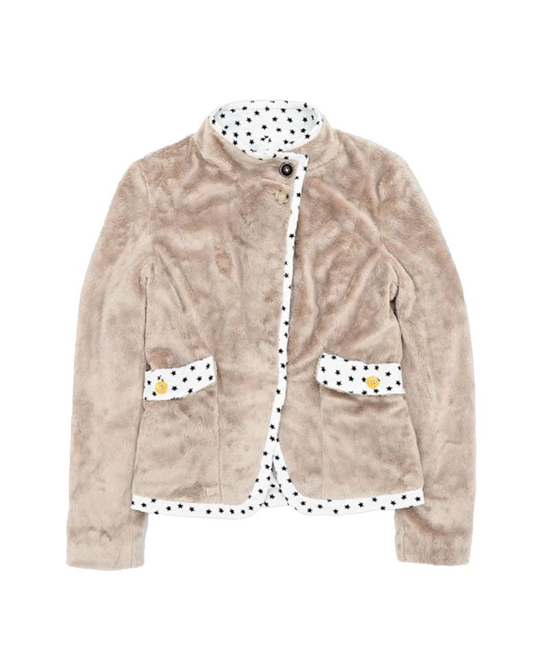 STAR LINING POINT FUR JACKET (BEIGE)