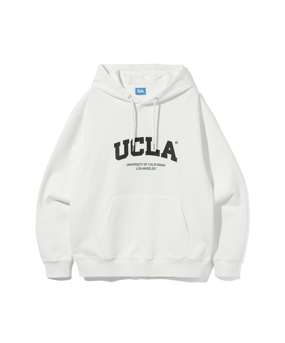 유씨엘에이(UCLA) 남녀공용 빅 로고 베이직 후디[O-WHITE](UBRLT84)
