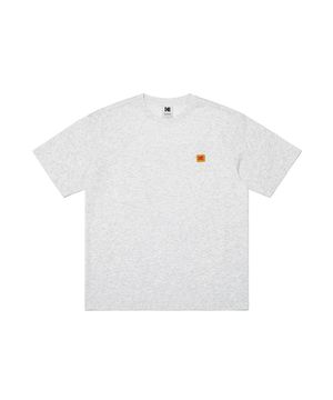 시그니처 로고 아스킨 반팔 티셔츠 WHITE MELANGE