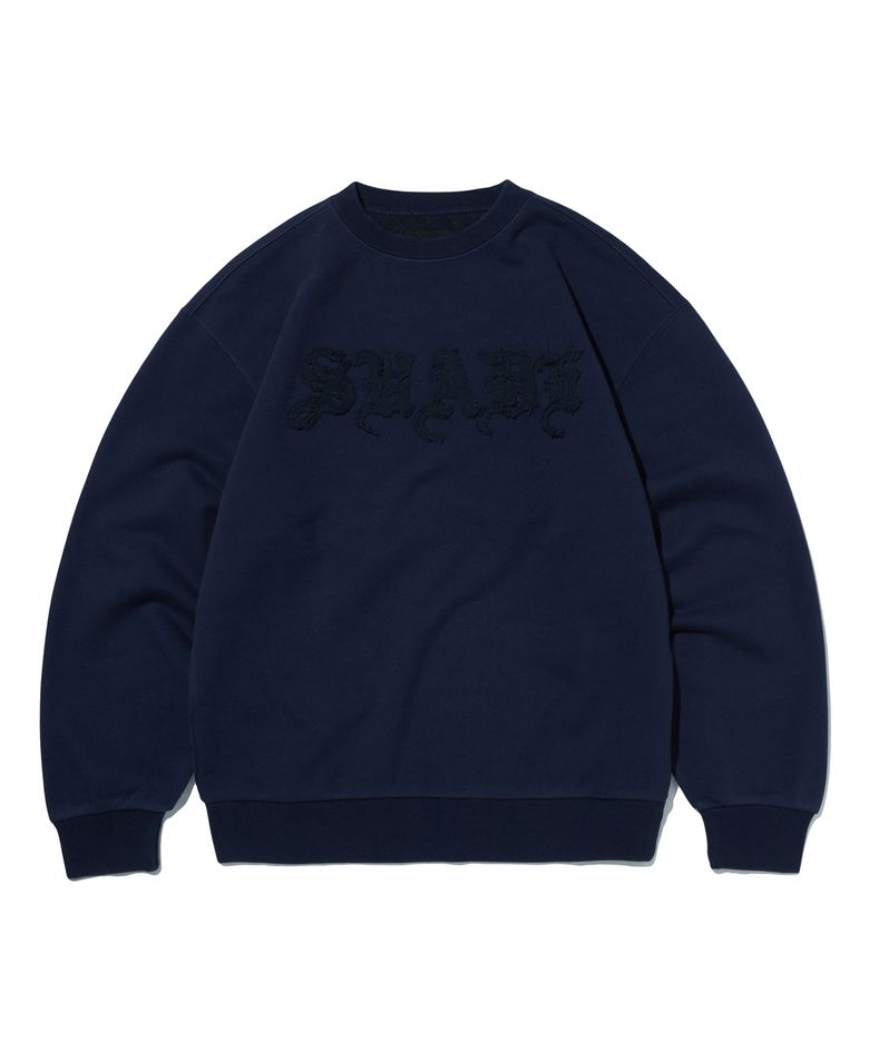 CUT OFF CREWNECK [NAVY]