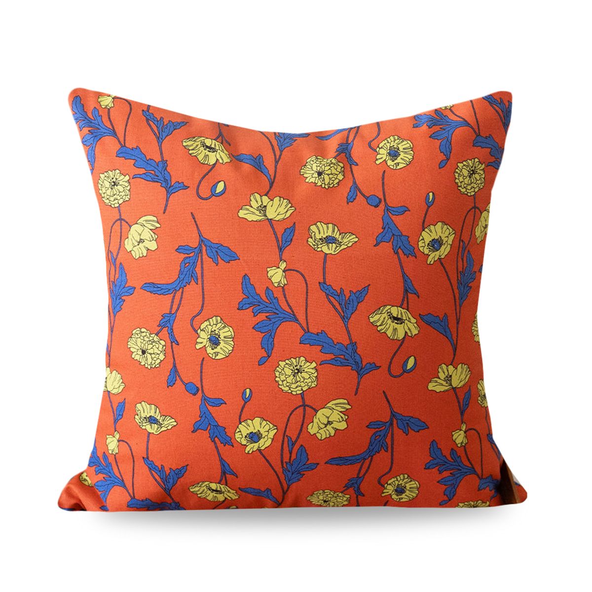쿠션이야기(CUSHIONSTORY) 안젤리카 플라워 쿠션 커버 오렌지