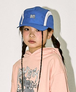 KIDS NYLON CAMP CAP - BLUE