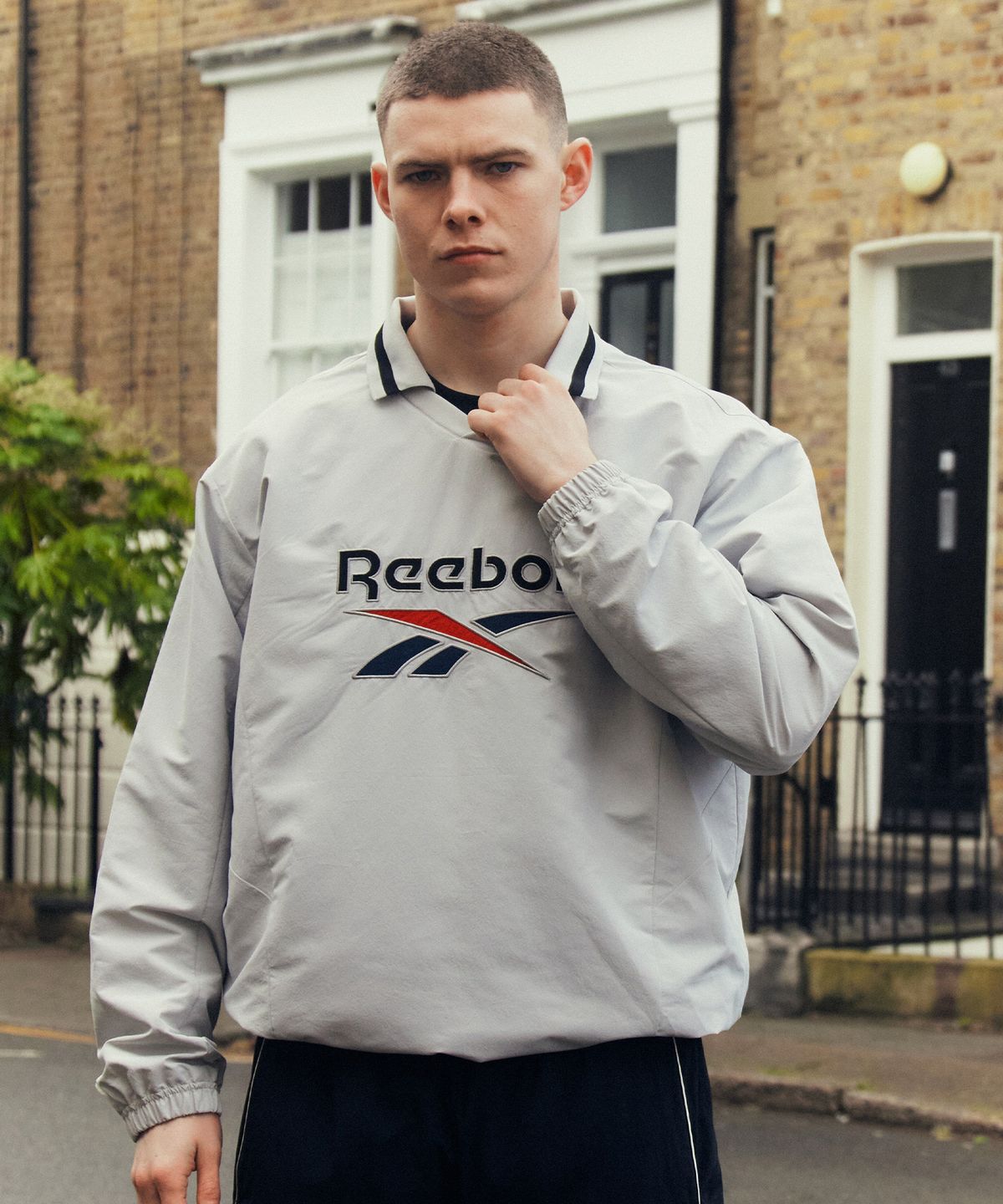 리복(REEBOK) 레전드 우븐 폴로 피스테 - 그레이
