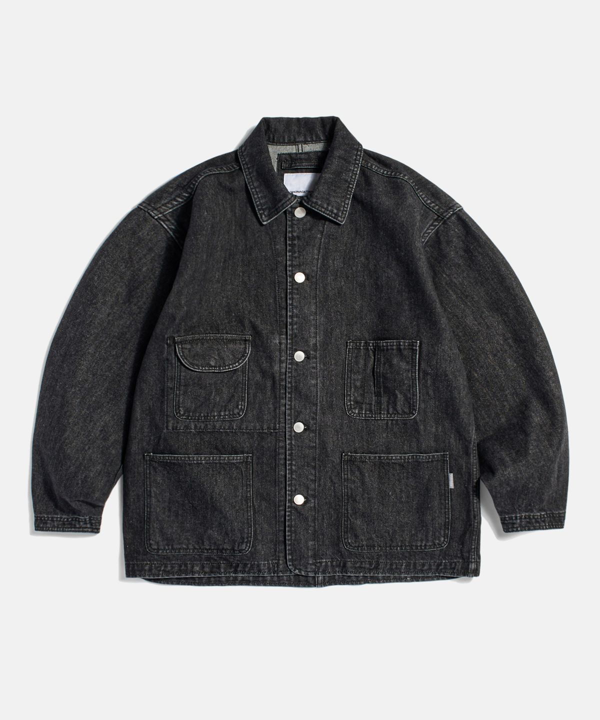 에스피오나지(ESPIONAGE) 50s American Denim Coverall Washed Black