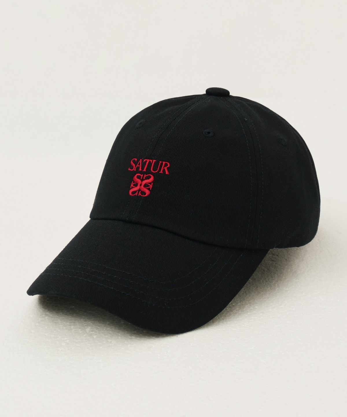 세터(SATUR) 클래식 로고 볼캡 아트 레드