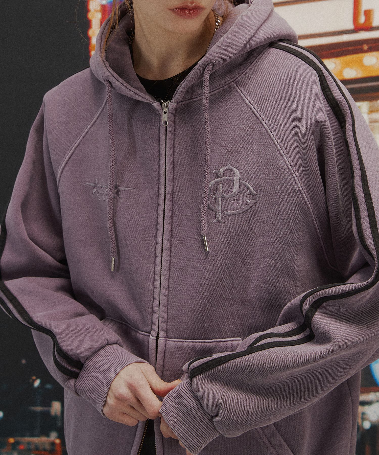 【CPGN STUDIO】illustration hood MUSINSA | CPGN STUDIO [2-WAY] CP Line Pigment Hood Zip-up