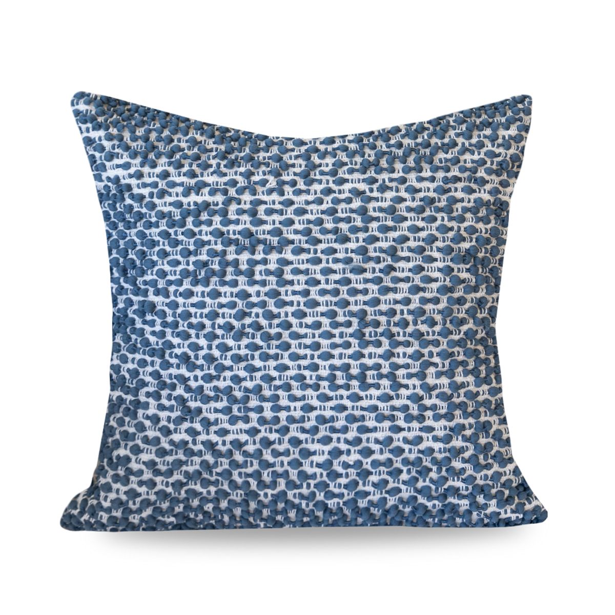 쿠션이야기(CUSHIONSTORY) 인도 수입 스케레초 쿠션 커버 블루 50x50