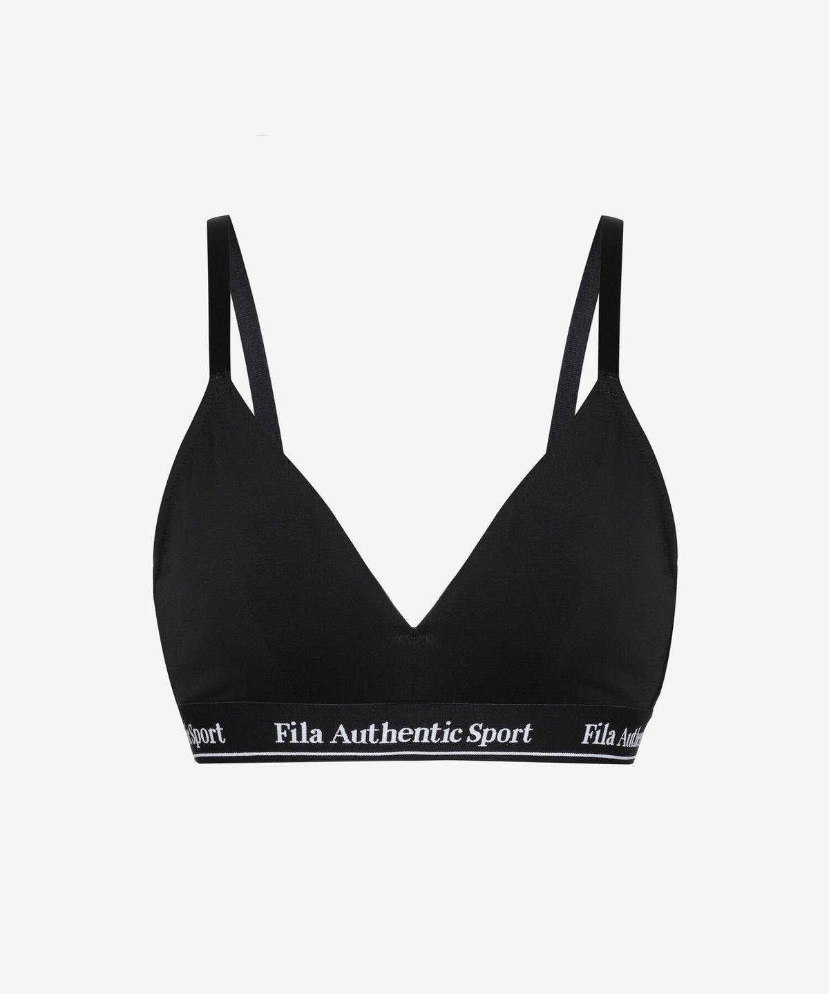 휠라언더웨어(FILA UNDERWEAR) 벨로 소프트 트라이앵글 브라(FI4BAH1103FBLK)