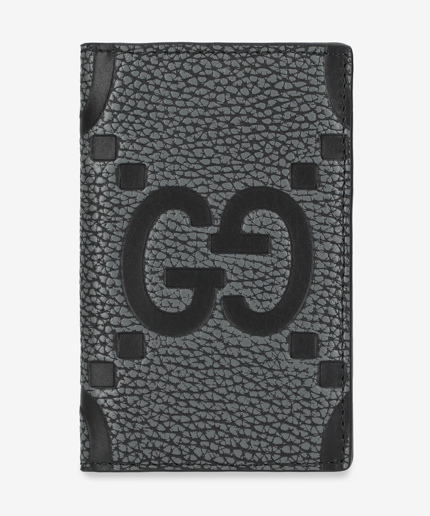 MUSINSA | GUCCI Maxi GG Flap Card Holder - Gray / 739478AAECE1046