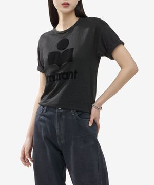 콜디 반소매 티셔츠 - 블랙 / TS0004FAA1N09E01BK