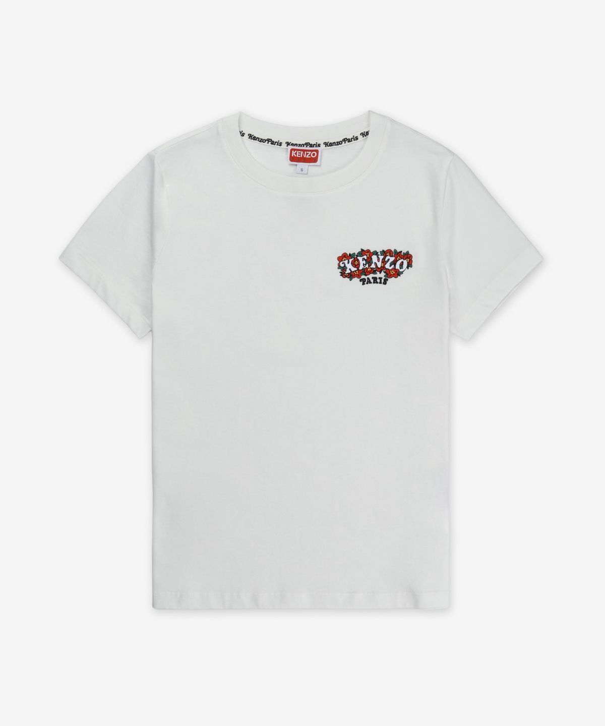 겐조(KENZO) 겐조 베르디 마켓 반소매 티셔츠 - 오프 화이트 / FF52TS1544SO02