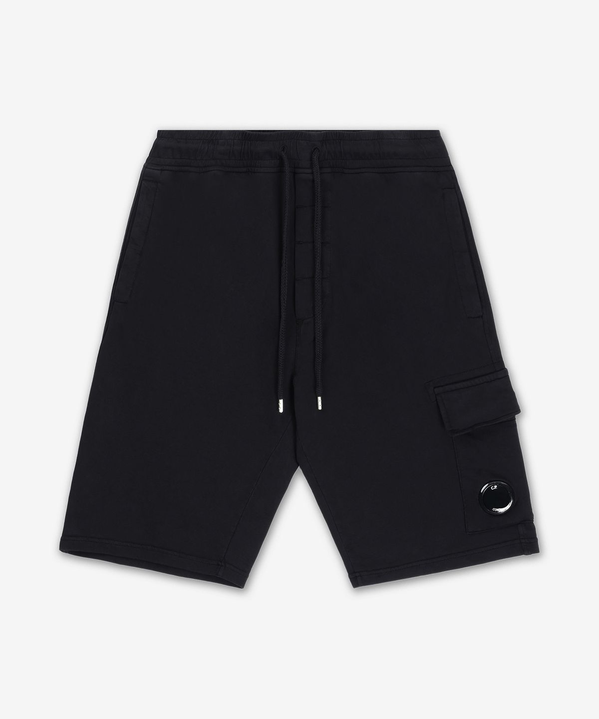 씨피 컴퍼니(CP Company) 라이트 플리스 카고 렌즈 쇼츠 팬츠 - 블랙 / 18CMSB069A002246G999