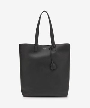 시그니처 그레인 레더 볼드 쇼퍼백 - 블랙 / 676657B680N1000