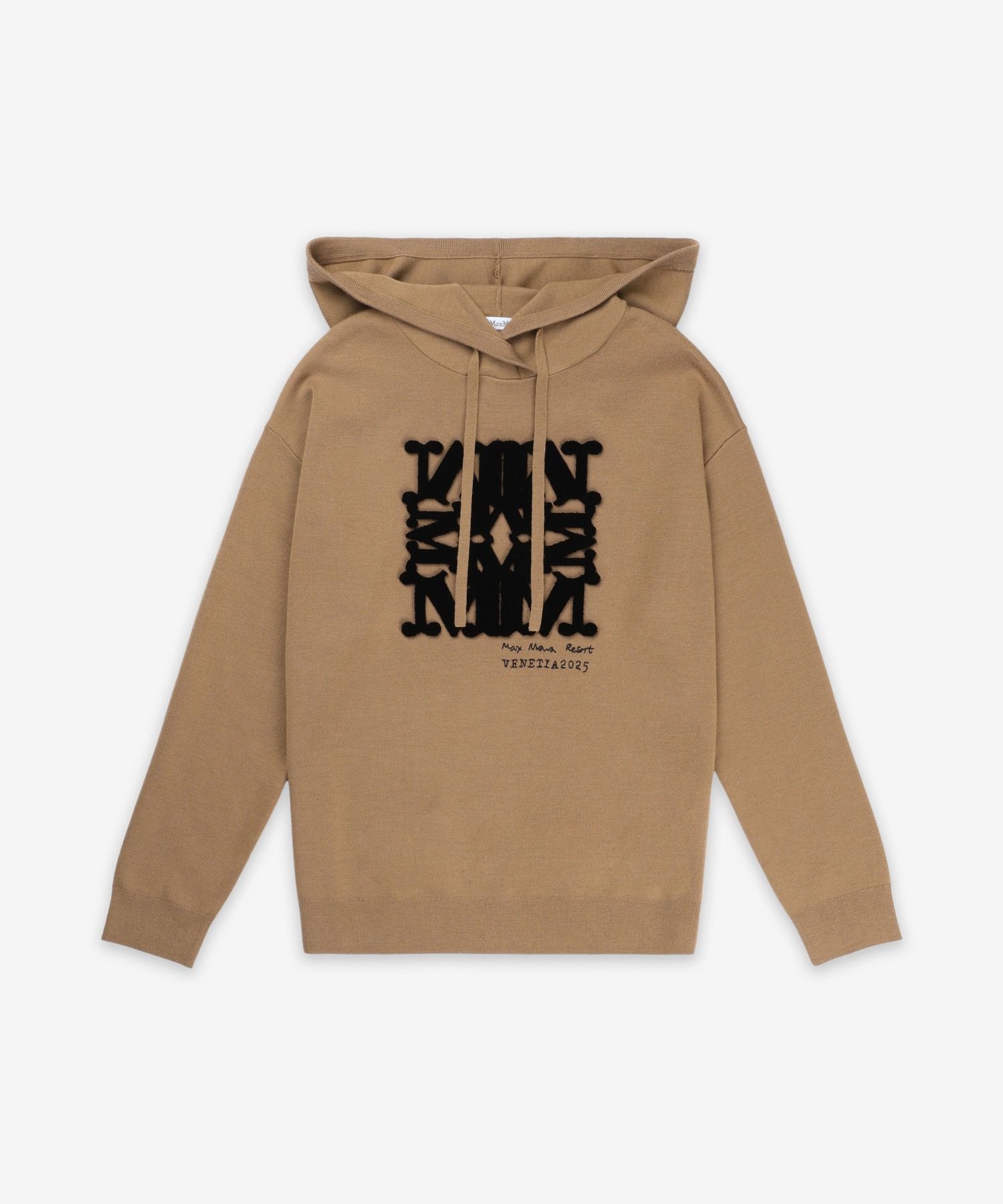 MUSINSA公式 | MAXMARA ウールフードパーカー ニット - キャメル 