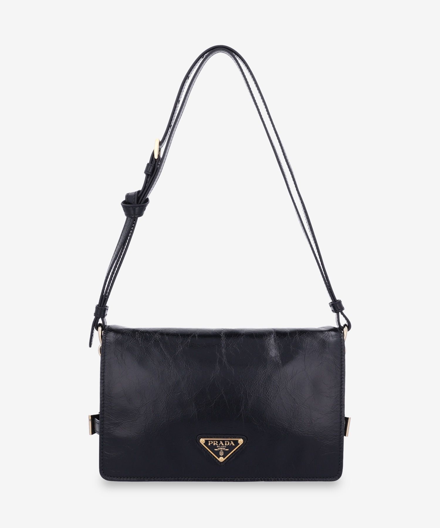 ★PRADA★ Triangle Logo Shoulder Bag Black 1BD0822CYRF0002 1 MUSINSA | PRADA Triangle Logo Shoulder Bag - Black