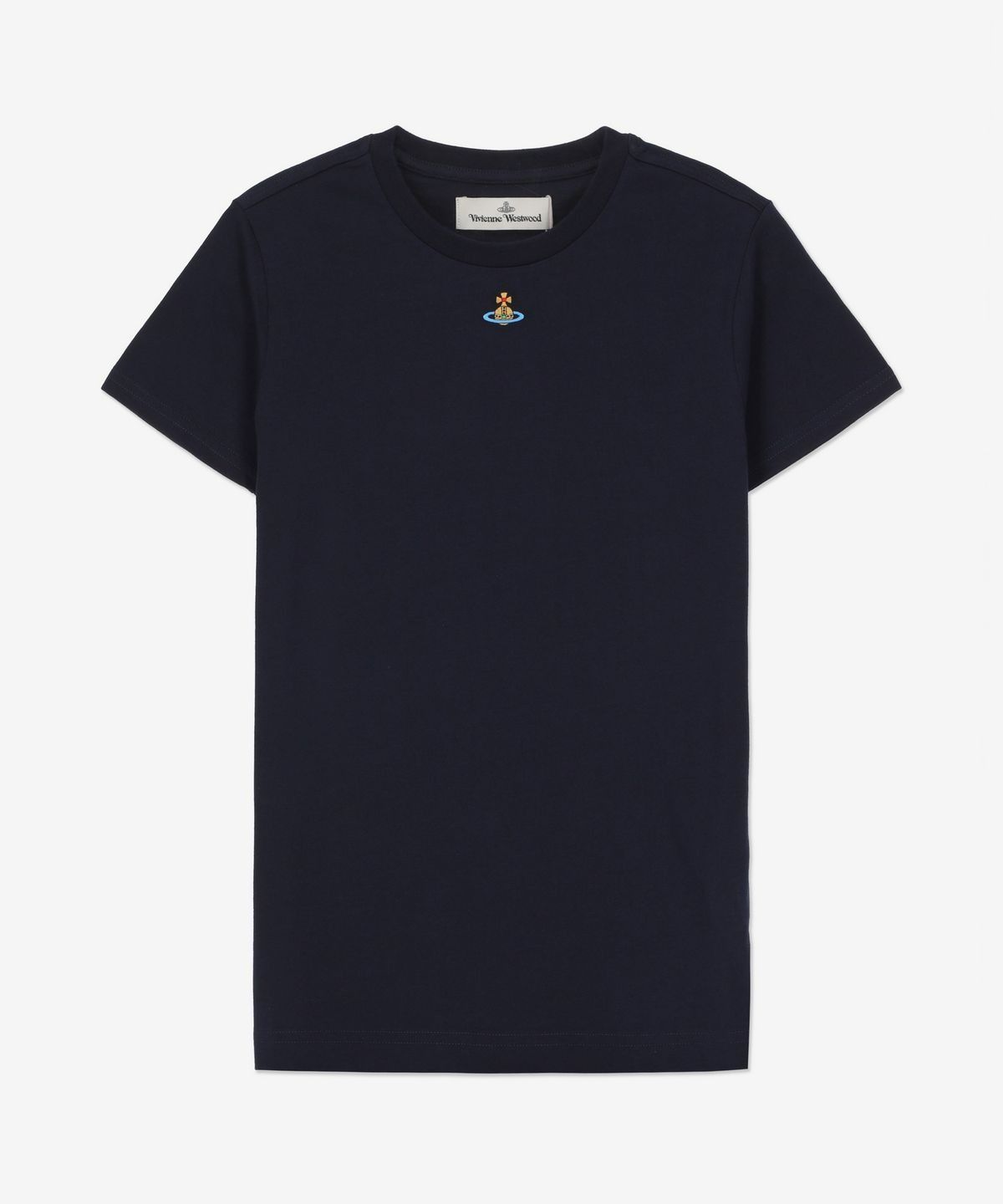 비비안 웨스트우드(VIVIENNE WESTWOOD) ORB 페루 반소매 티셔츠 - 네이비 / 3G010017J001MK410