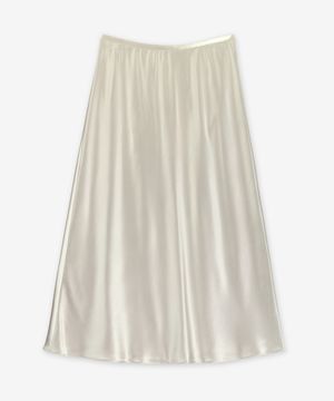 새틴 롱 스커트 - 베이지 / 2511101018600031
