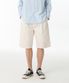 투 턱 와이드 치노 쇼츠 [크림]